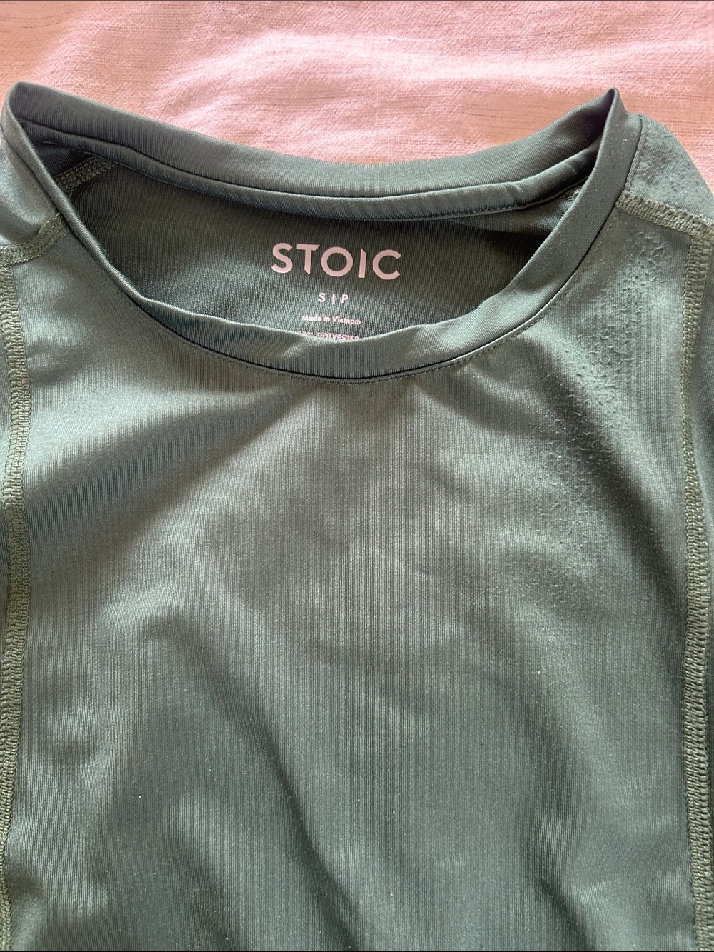 Stoic performance base layer green size small